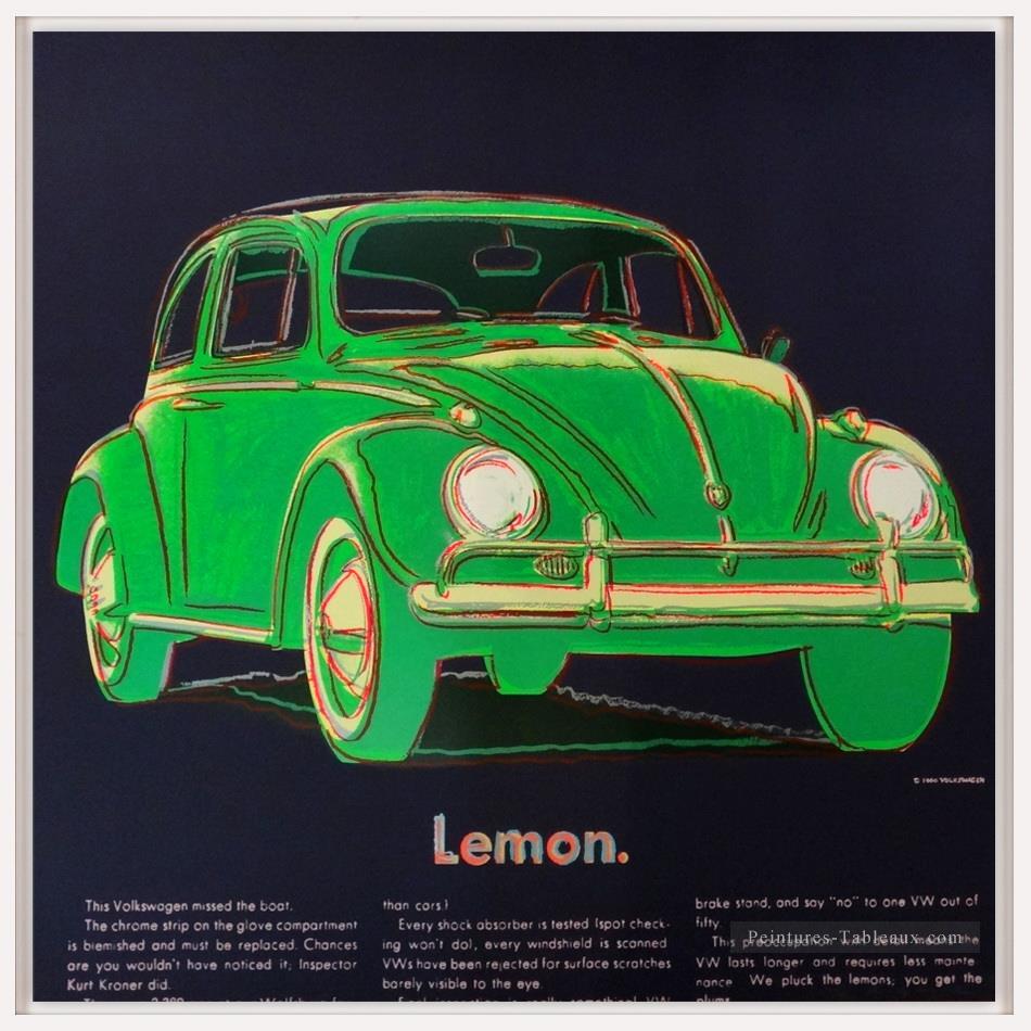 Volkswagen vert Andy Warhol Peintures à l'huile